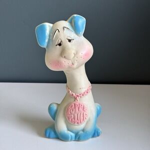 Vintage Baby Joy 1970 Puppy Tower Dog Toy 8" - Works 🐕 🐩‎ 🐶 Very Rare